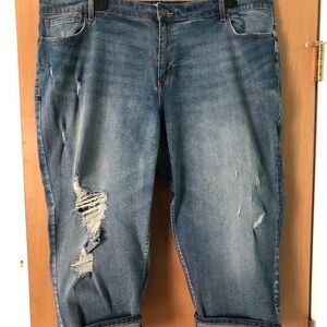 Lane Bryant Light Blue Cropped Jeans